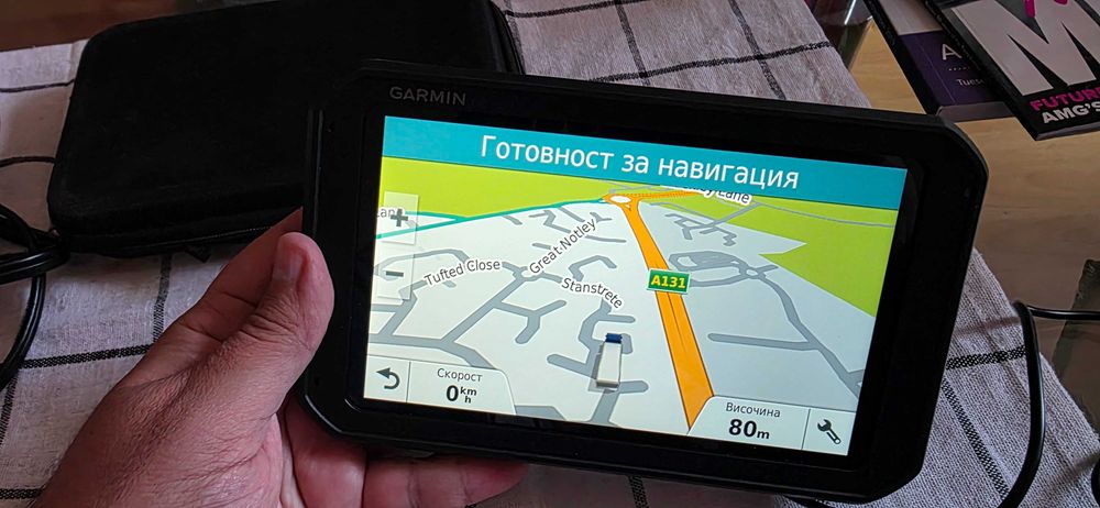 Навигация за камион Garmin Dezl 780 7 инча най новите карти за цяла Европа и Турция пълен комплект работи с Фротком Frotcom