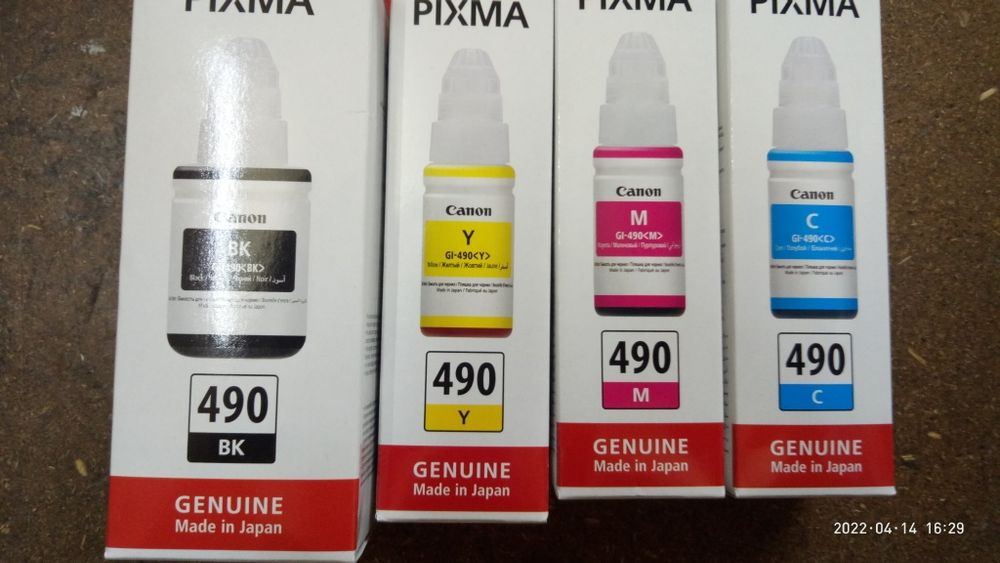 Canon 490 kraska чернила
