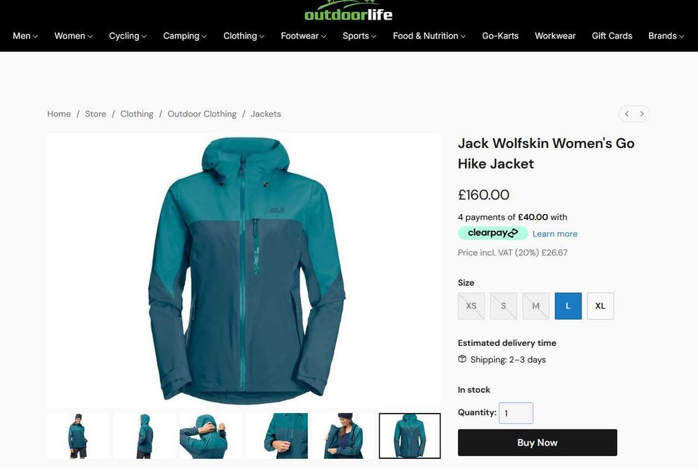 Jack Wolfskin Go Hike - Texapore Мембрана