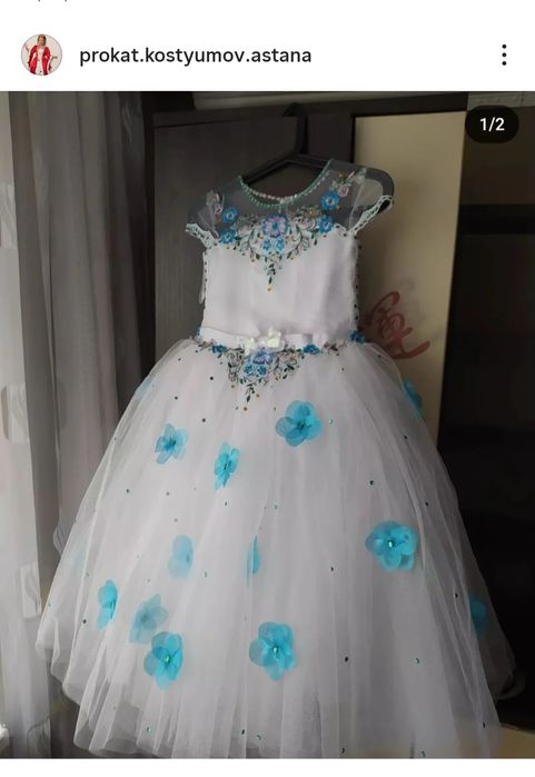 Новогоднее бальное платье для девочки