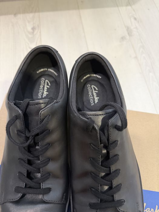 Оригинални кожени кецове/сникърси Clarks Lockyon Tie номер 47