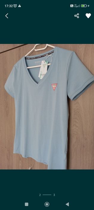 Tricou Guess albastru femei