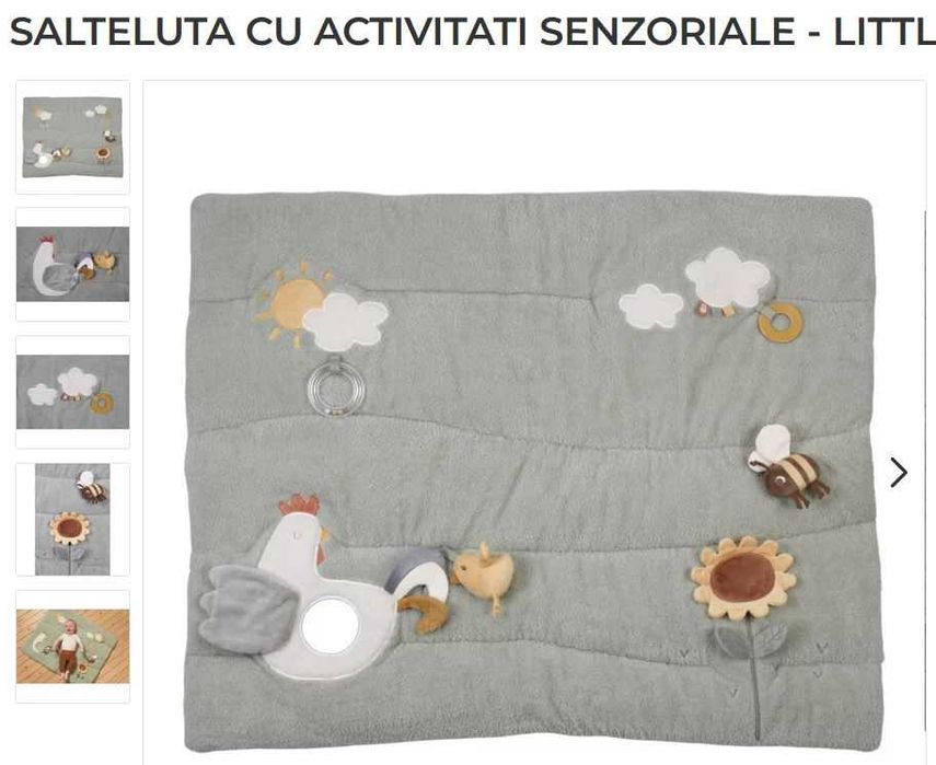 Vand triunghi si salteluta senzoriala Little Dutch noi