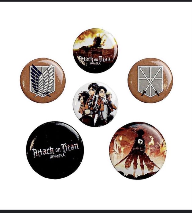 funko pop фигурка Attack on titan Ymir’s titan и значки