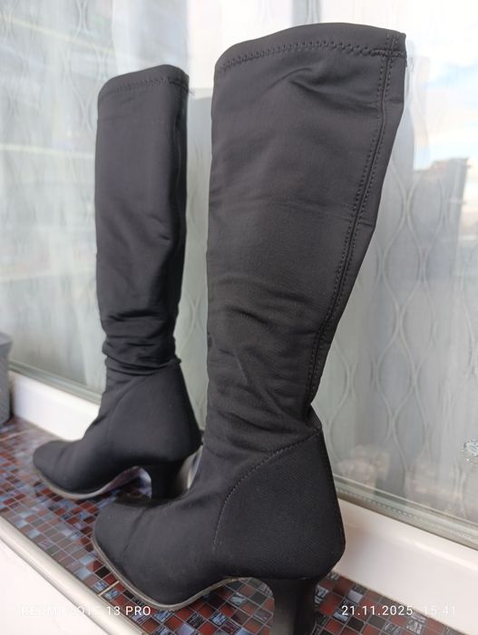 Елегантни ботуши, еластична материя