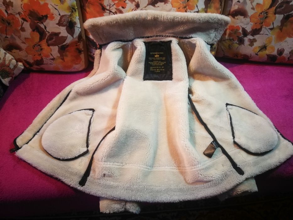 Cojoc Blana B-3 Alpha Industries Pilot Aviator Bomber