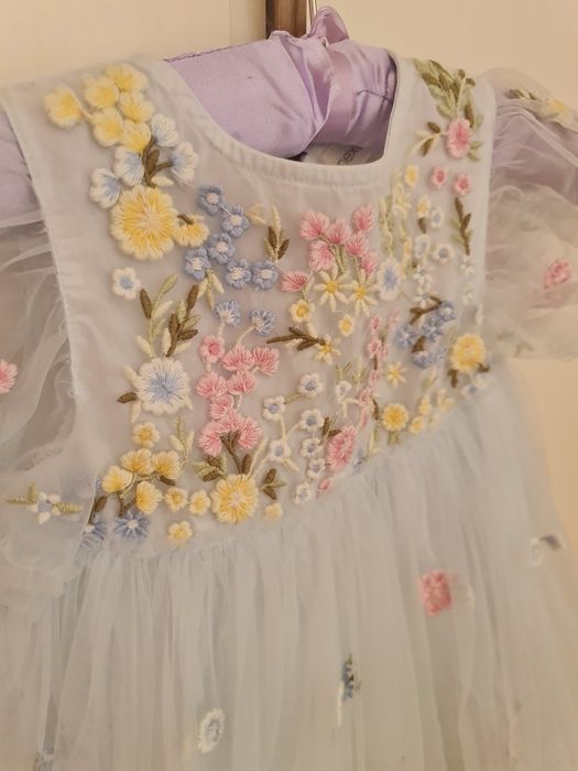 Рокля в синьо - зелено Next 3 г