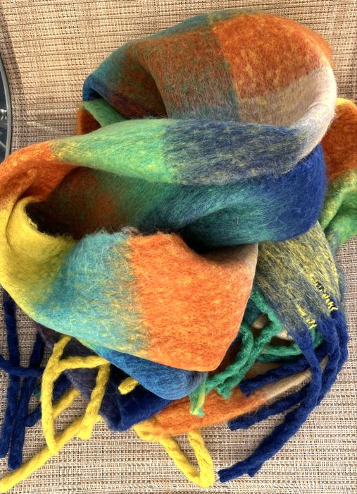 Модна къща Acne Studios дизайнерски шал лукс алпака мохер