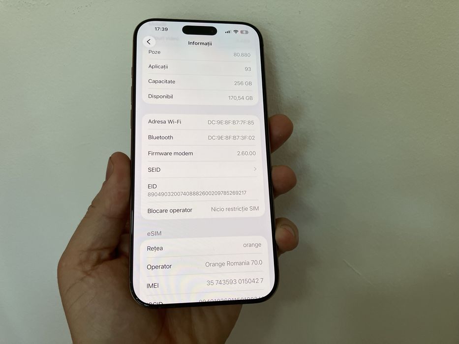 Iphone 16 Pro Max, 256 GB, Desert Titanium