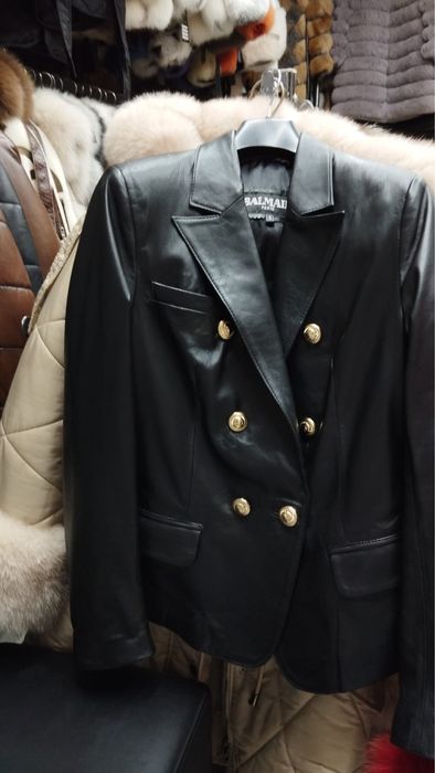 Geaca de piele Balmain Paris
