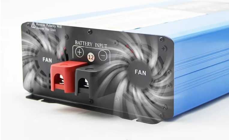 Invertor Easun, 12V sau 24V, 4000W, 5000W Sinus pur ,Albastru