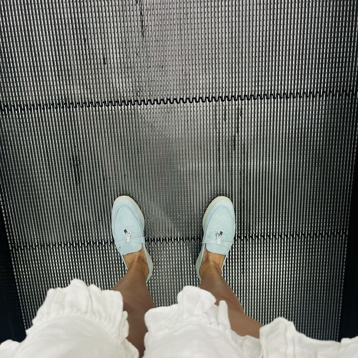 Loro piana baby blue мокасини