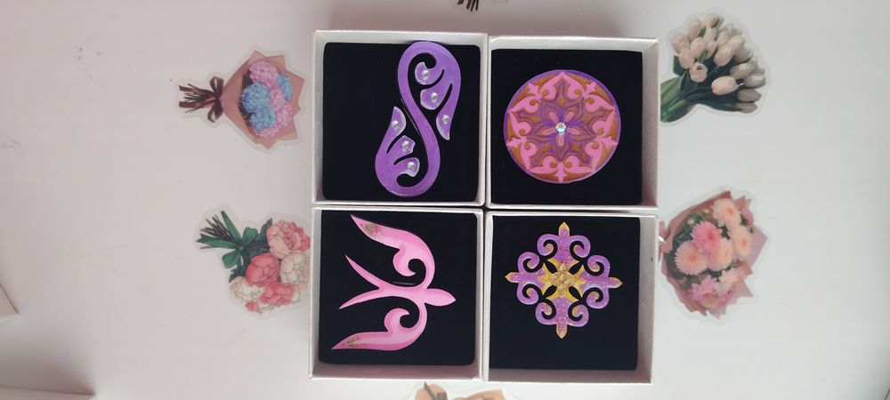 Продам этно брошки