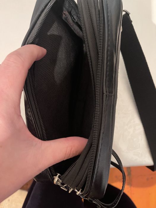 Натуральная кожаная барсетка