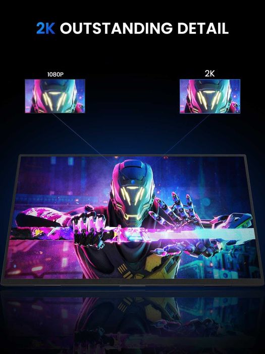 Monitor Portabil UPERFECT 24.5 Inch 2k 165HZ 2550 x 1440