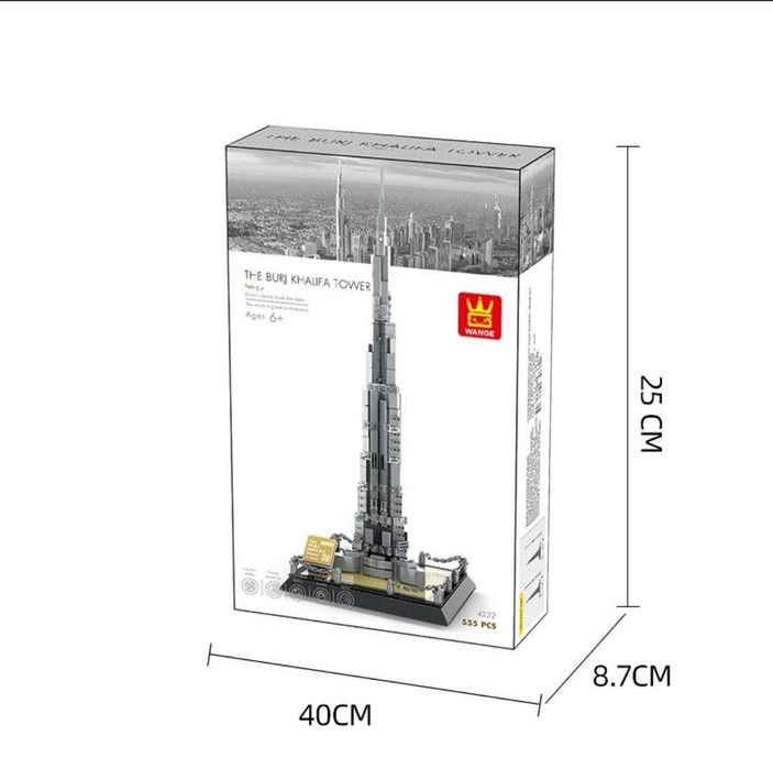 Конструктор лего для интерьера для взрослых, Burj Khalifa Tower
