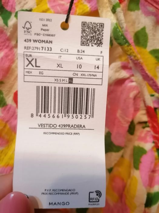Rochie de vară Mango mărimea XL/42  nouă
