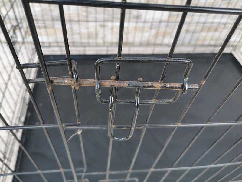 голяма метална клетка за куче 106x70x76см за транспорт и стационар