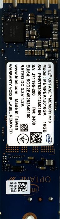 intel optane 16 gb