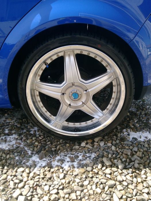 Jante Lenso R19 5x100, anvelope Kumho