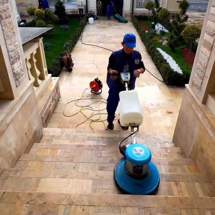 Bruschatka va kafel tozalash | Чистка брусчатки и плитки | Ташкент