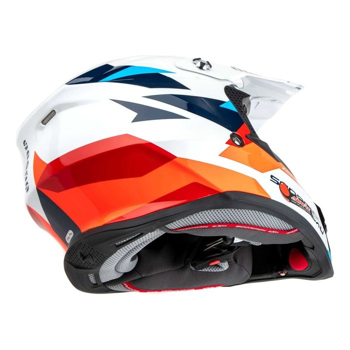 Toп Цена Мотокрос Каска SCORPION VX-16 EVO AIR ROD WHITE