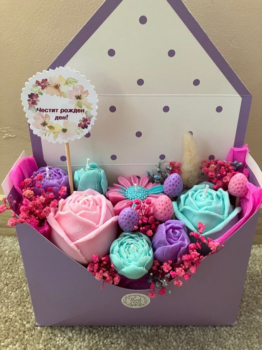 Ароматни букети от соев восък!