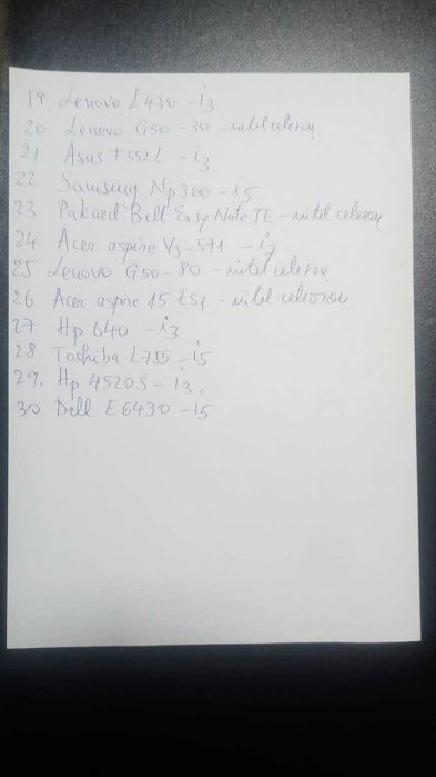 vand lot 30 laptopuri ddr 3