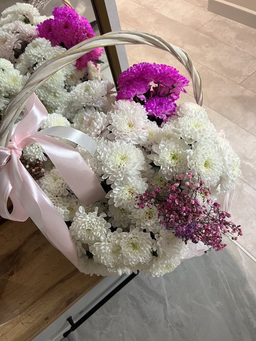 Свежий букет хризантем