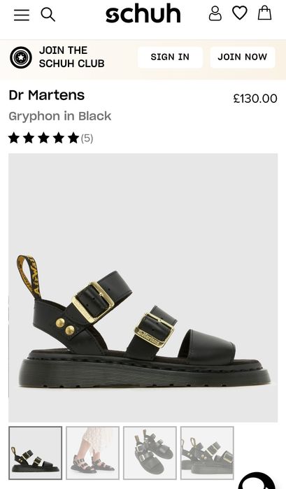 Dr. Martens Gryphon кожени сандали