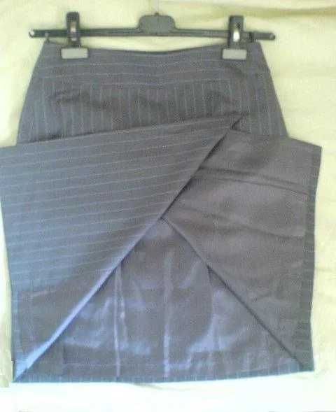 fusta Luisa Spagnoli, stofa fina lana, virgin wool, S, suprapusa