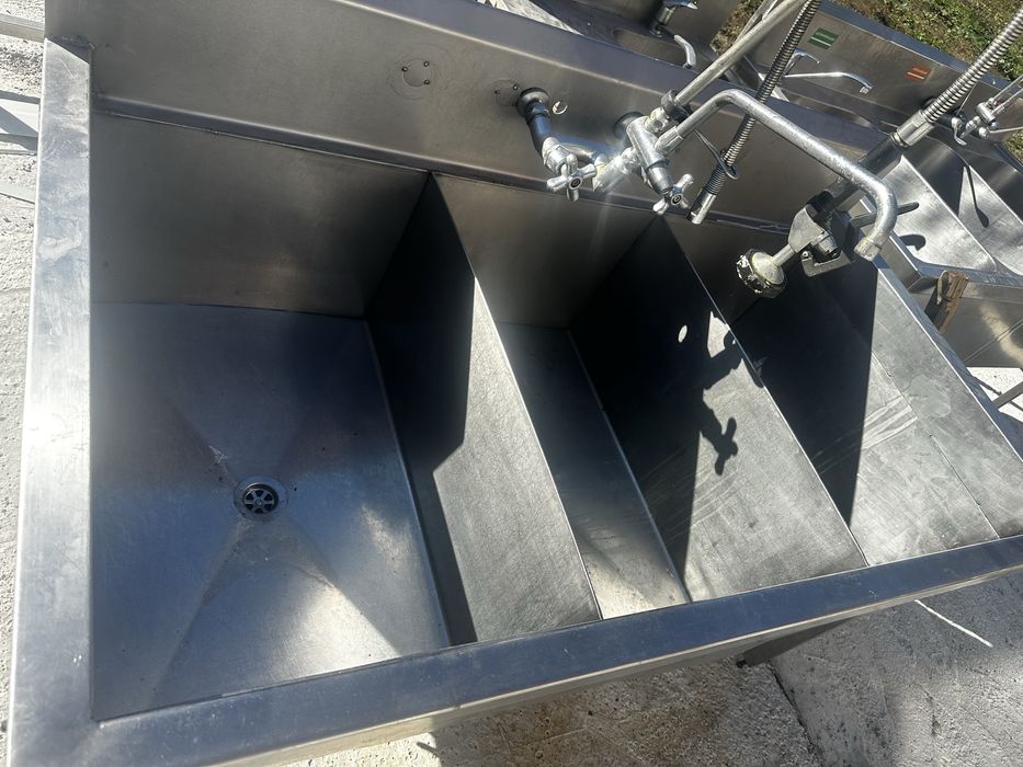 Професионални мивки алпака с две или 3 корита