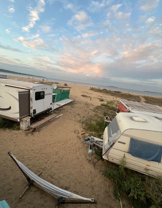 Каравана на къмпинг Градина