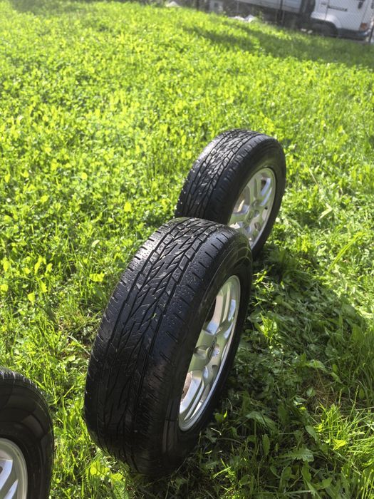 Honda лети джанти 15-ки, 15X6JJ 50, с гуми Continental ContiCrossContact LX 2, 205/70 R 15 H