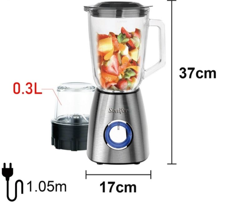 Новый стационарный блендер Sonifer SF 8015 Blender chopper чоппер