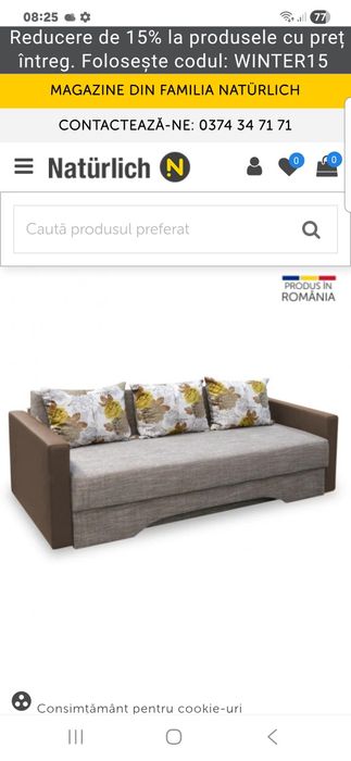 Canapea extensibila noua