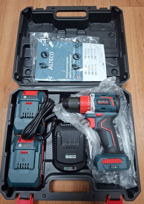 Шуруповёрт Alteco CD21-60BL . 2 АКБ