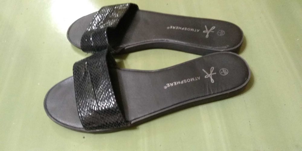 Papuci moderni dama , negrii, Atmosphere UK, mas. 40/41