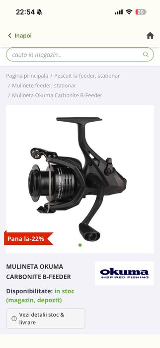 Combo pescuit o singura data lanseta Daiwa mulineta Okuma