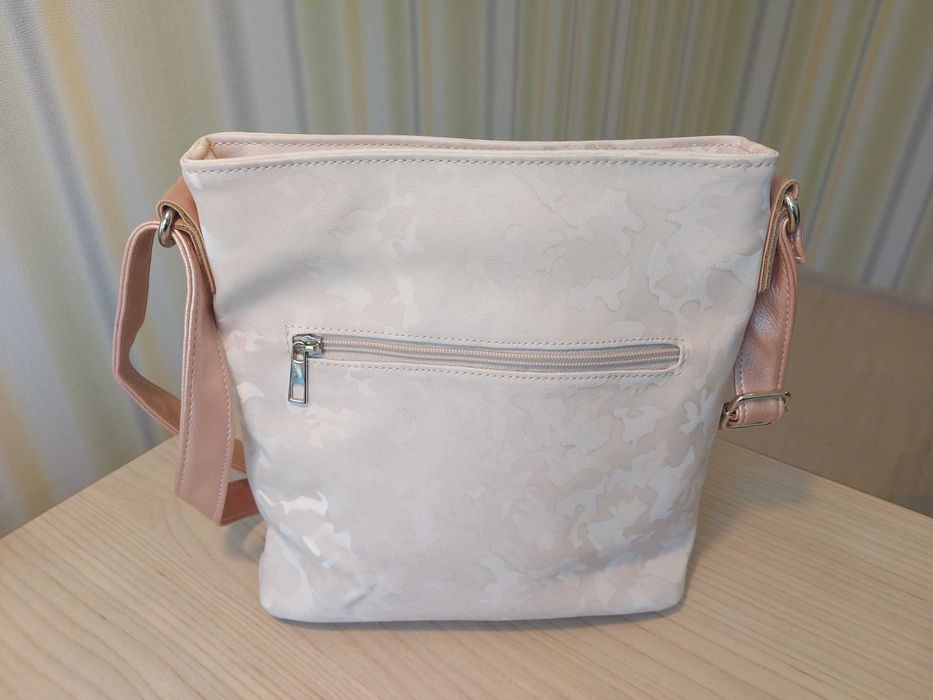 Нова дамска чанта през рамо в ръка розово злато абитуриентски бал мини