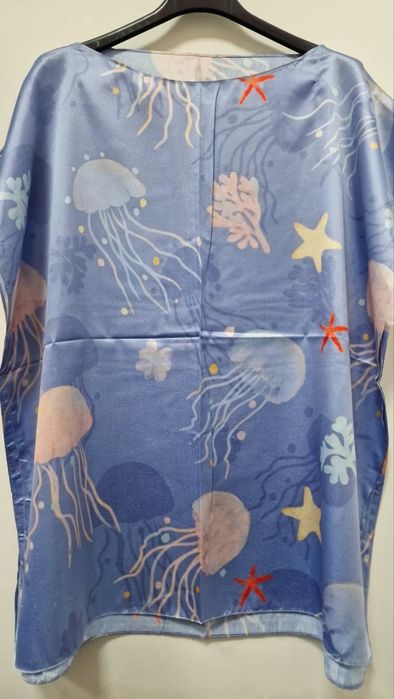 Луксозна плажна туника от 100% коприна – стил и комфорт за летните дни