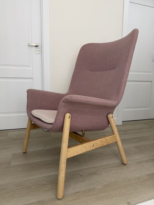 Fotoliu VEBDO Ikea , roz-maro deschis