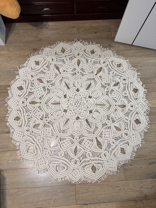 Ковер в стиле макраме