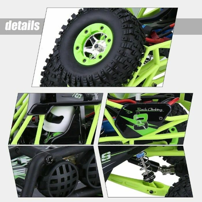 Електрическа Кола Бъги Off-Road RC Управление с LED Светлини 50km/h