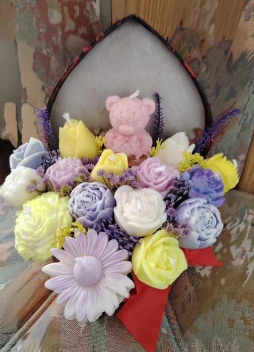 Букети от соев восък