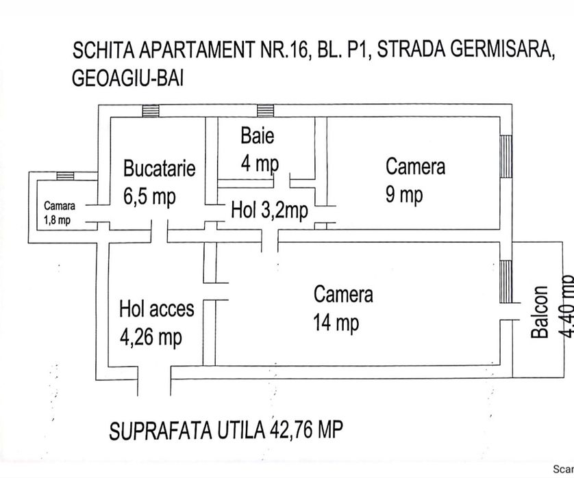Apartament 2 camere statiunea Geoagiu Bai
