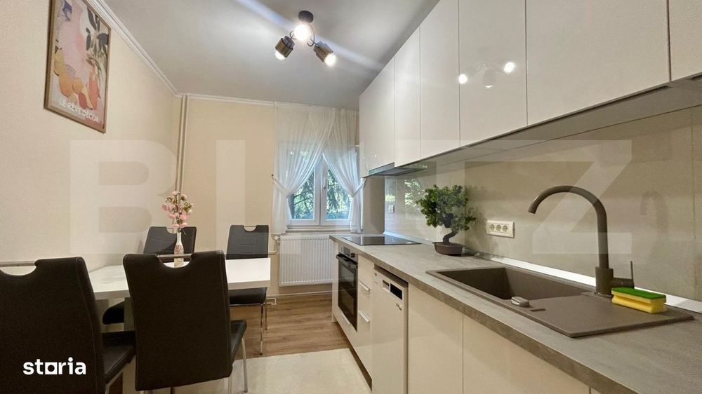 Apartament prima inchiriere, 3 camere, 64 mp, loc de parcare, zona Nuf