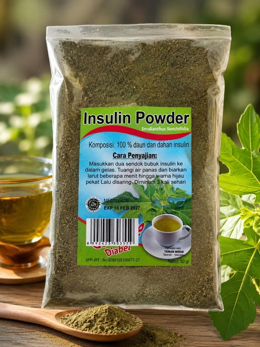 Planta Insulinei -pulbere din Frunze și Tulpini de Yacon  – 100% Naturală, Bali, Indonezia