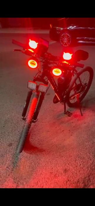 Велосипед с доп фарами