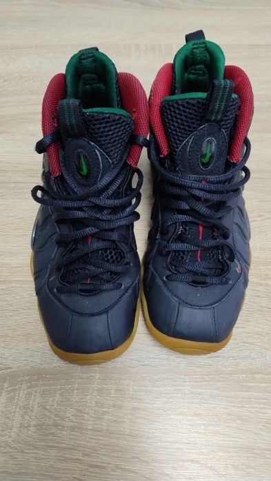 Ghete baschet Nike Little Posite Pro, negru/Gym Rd-Grg Grn-Mtllc Gld